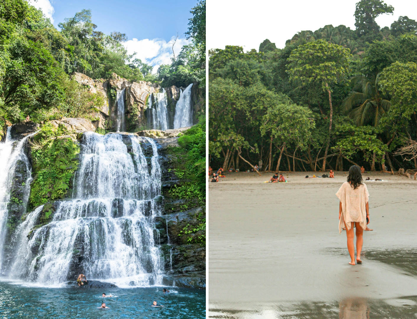Montezuma watervallen en strand