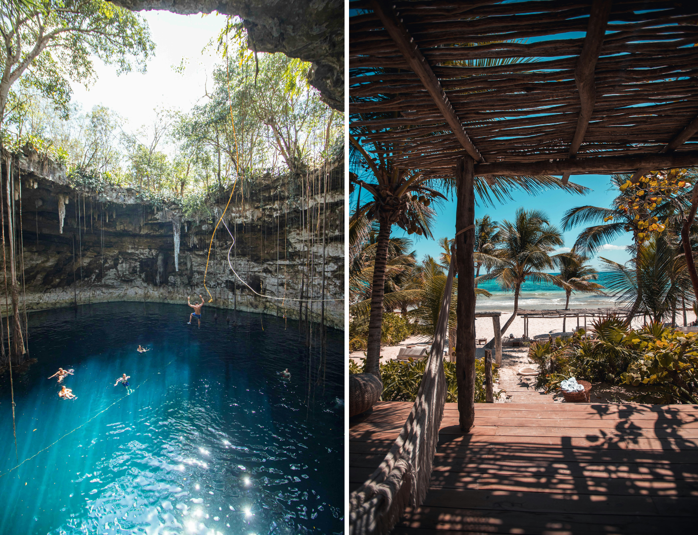 Prachtige cenote en mooi strand