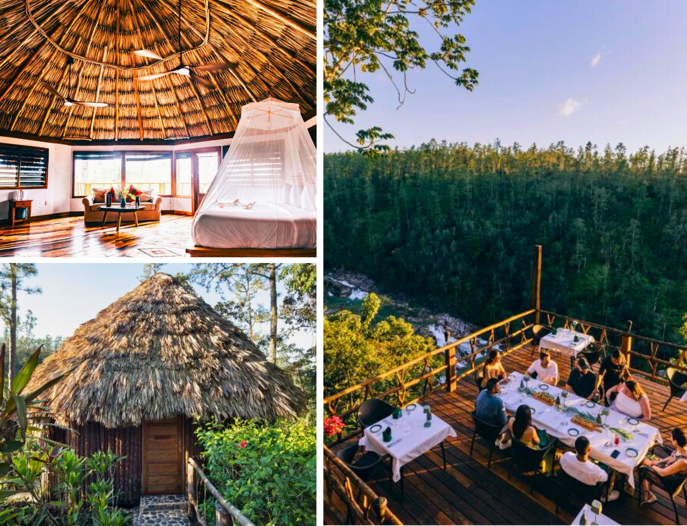 Gaia Riverlodge van bovenaf, San Ignacio Belize