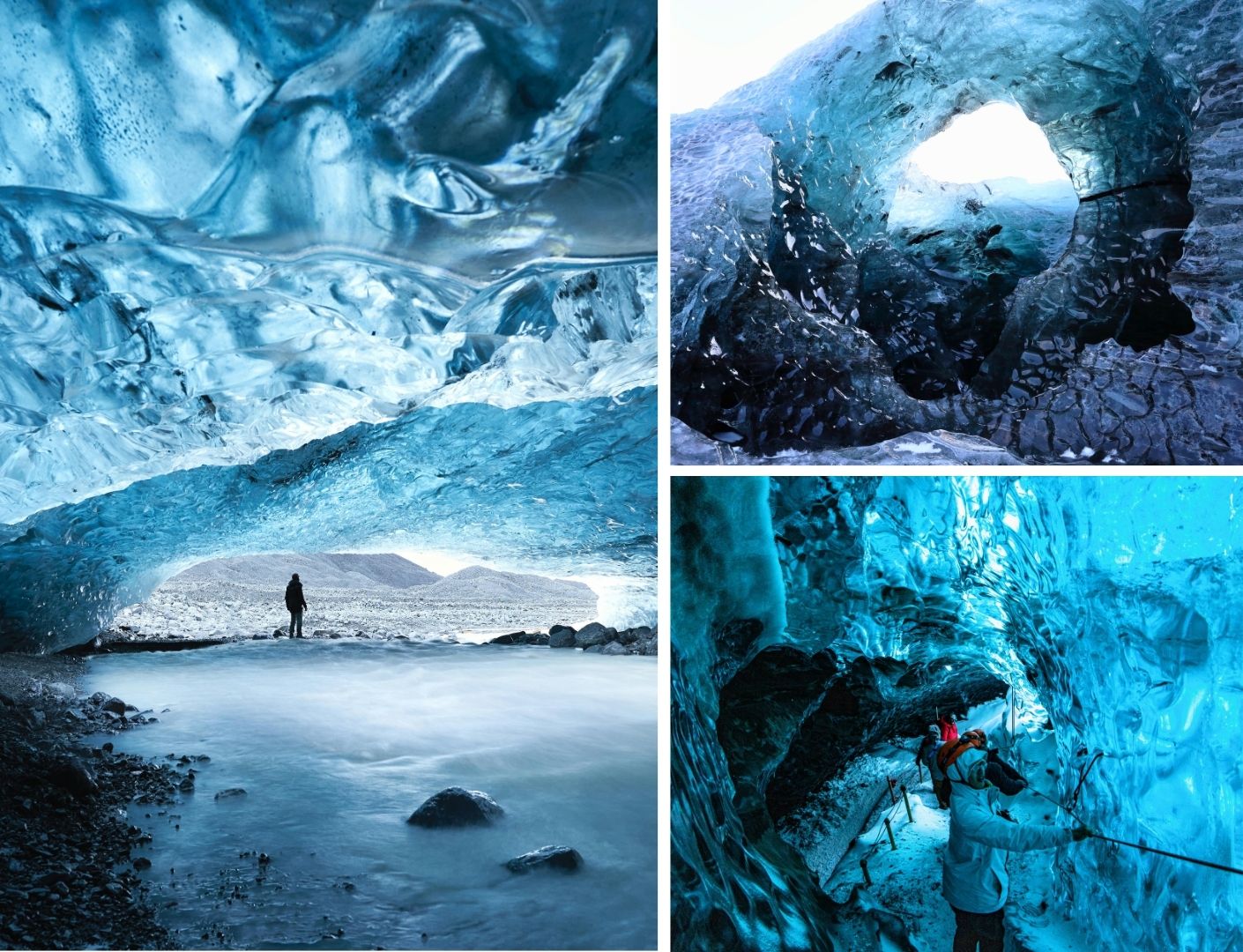 Prachtige ijsgrotten