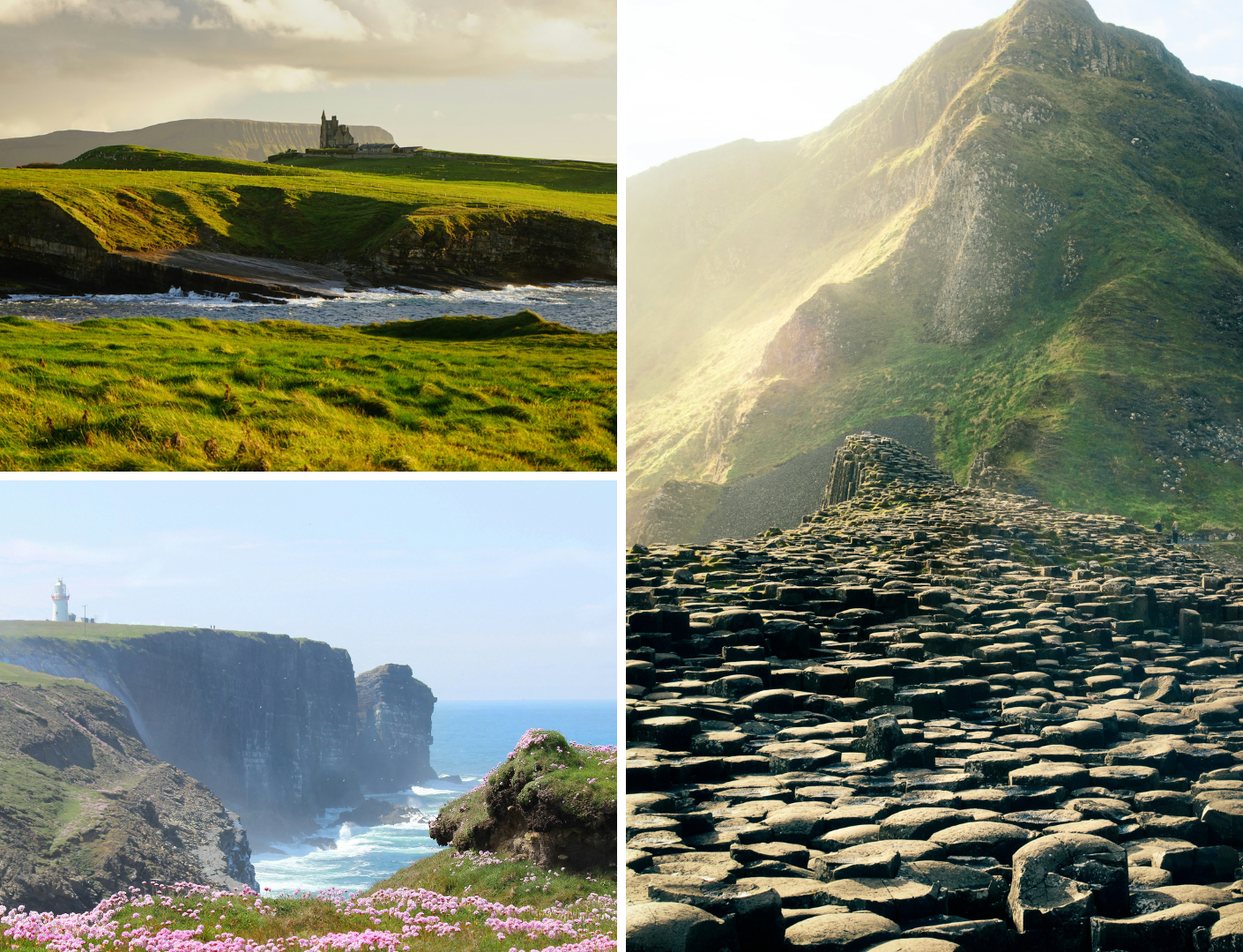 Zonnige foto's van de prachtige natuur in Ierland