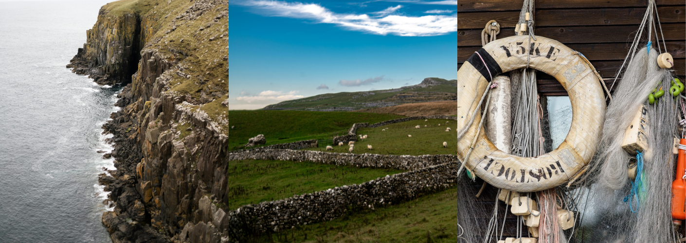 prachtige kliffen en hooglanden