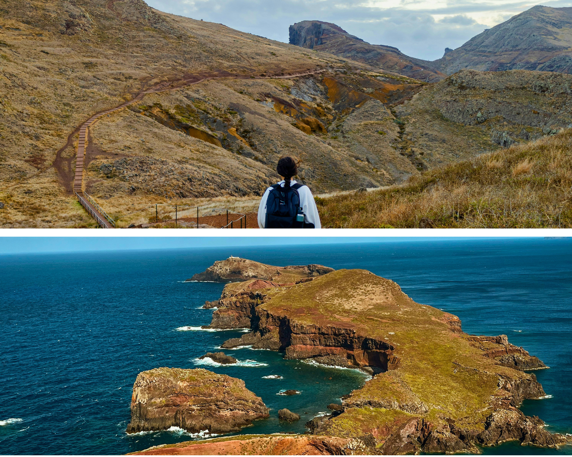 Ponta de São Lourenço op de achtergrond