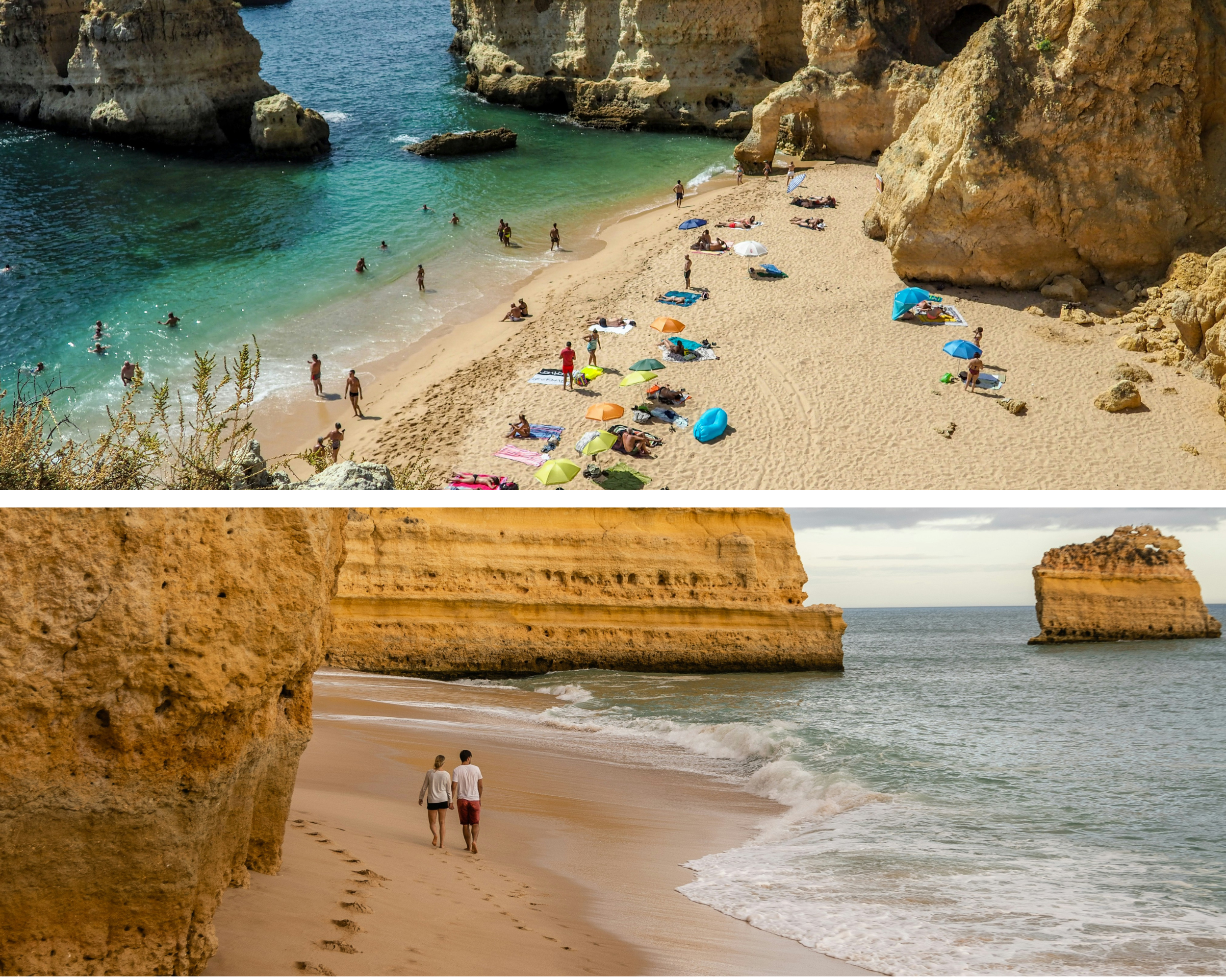 Prachtig strand met helder blauw water