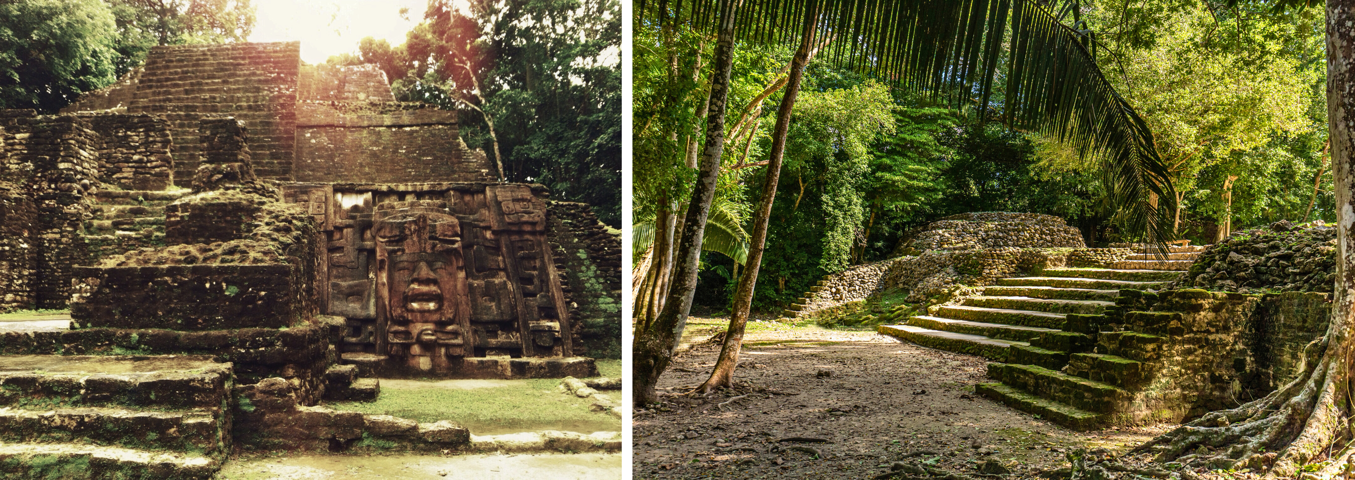 Lamanai Maya ruïnes
