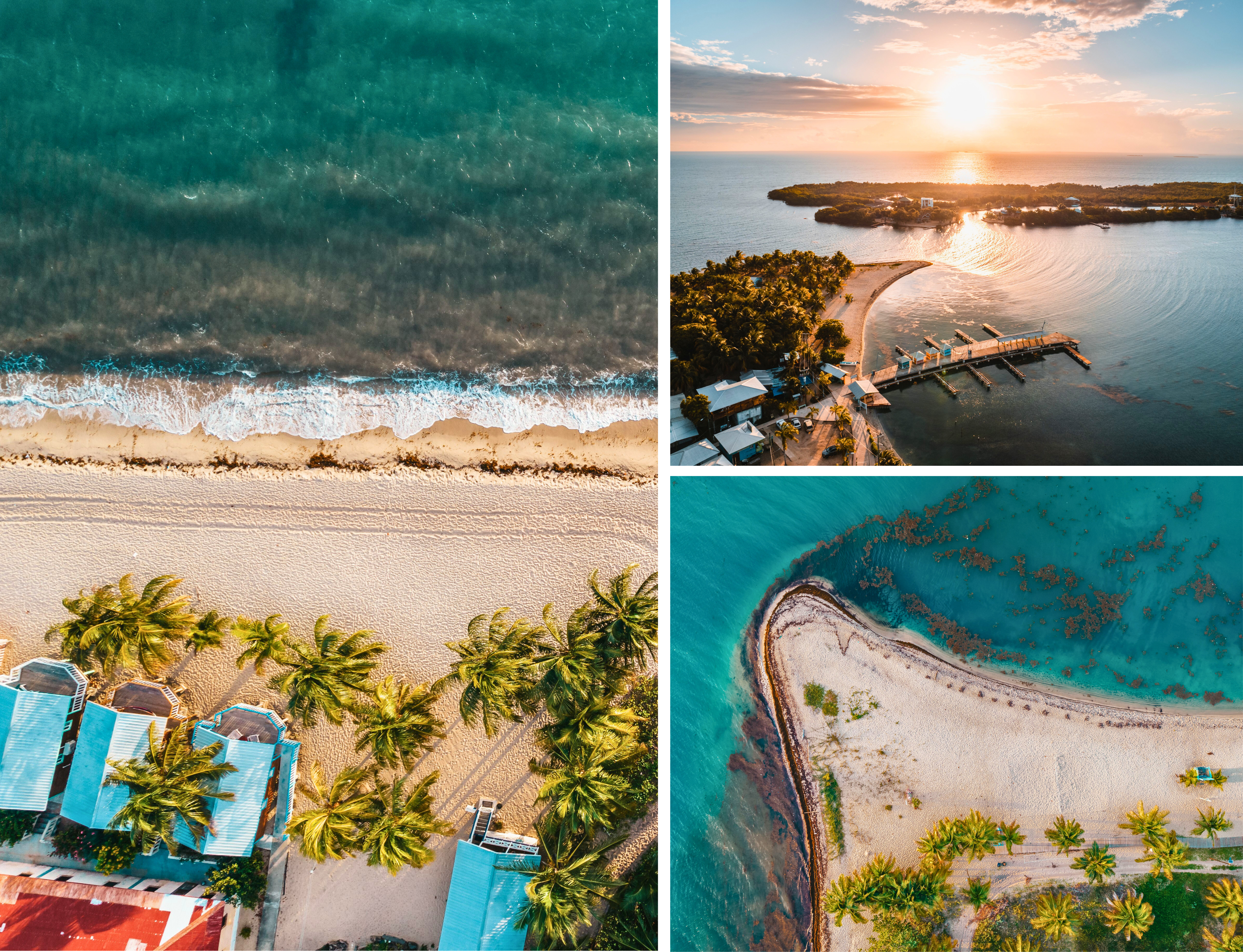 Placencia stranden en schiereiland