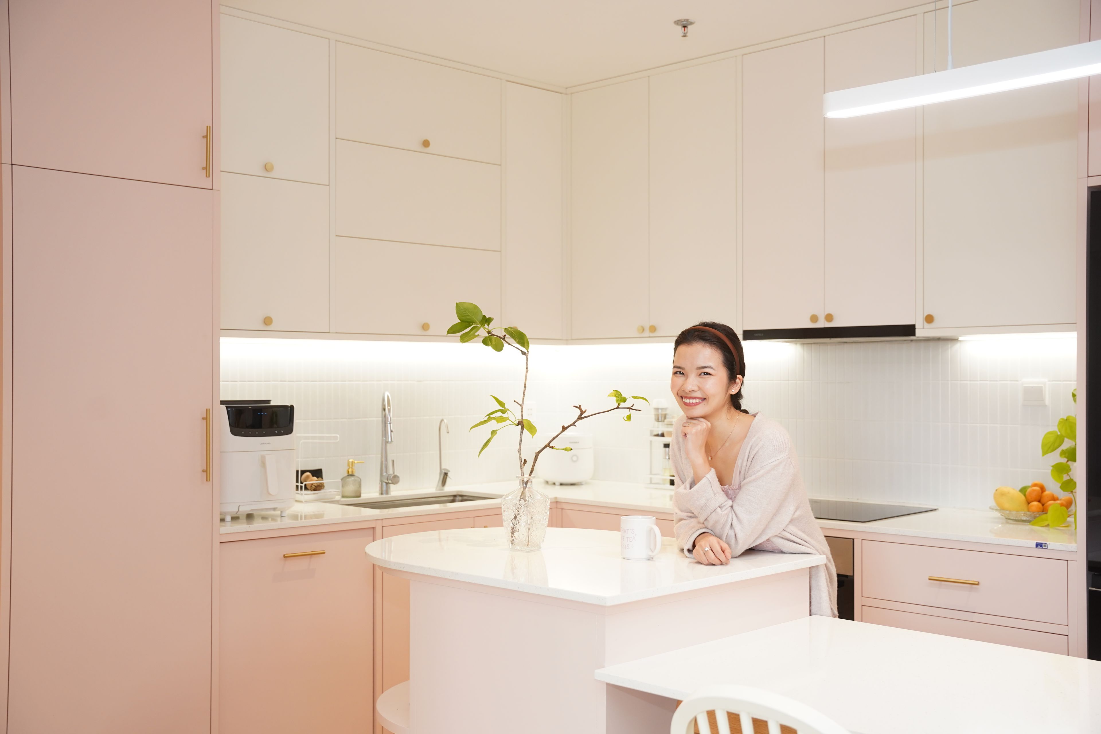 Ngoc Diep is in her kitchen