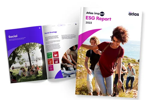 Atlas HXM impact ESG Report 2023 cover