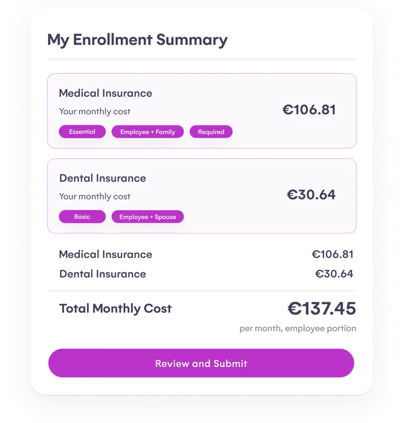 Keep payroll and benefits in sync automatically