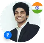 avatar with flag currency inr desktop