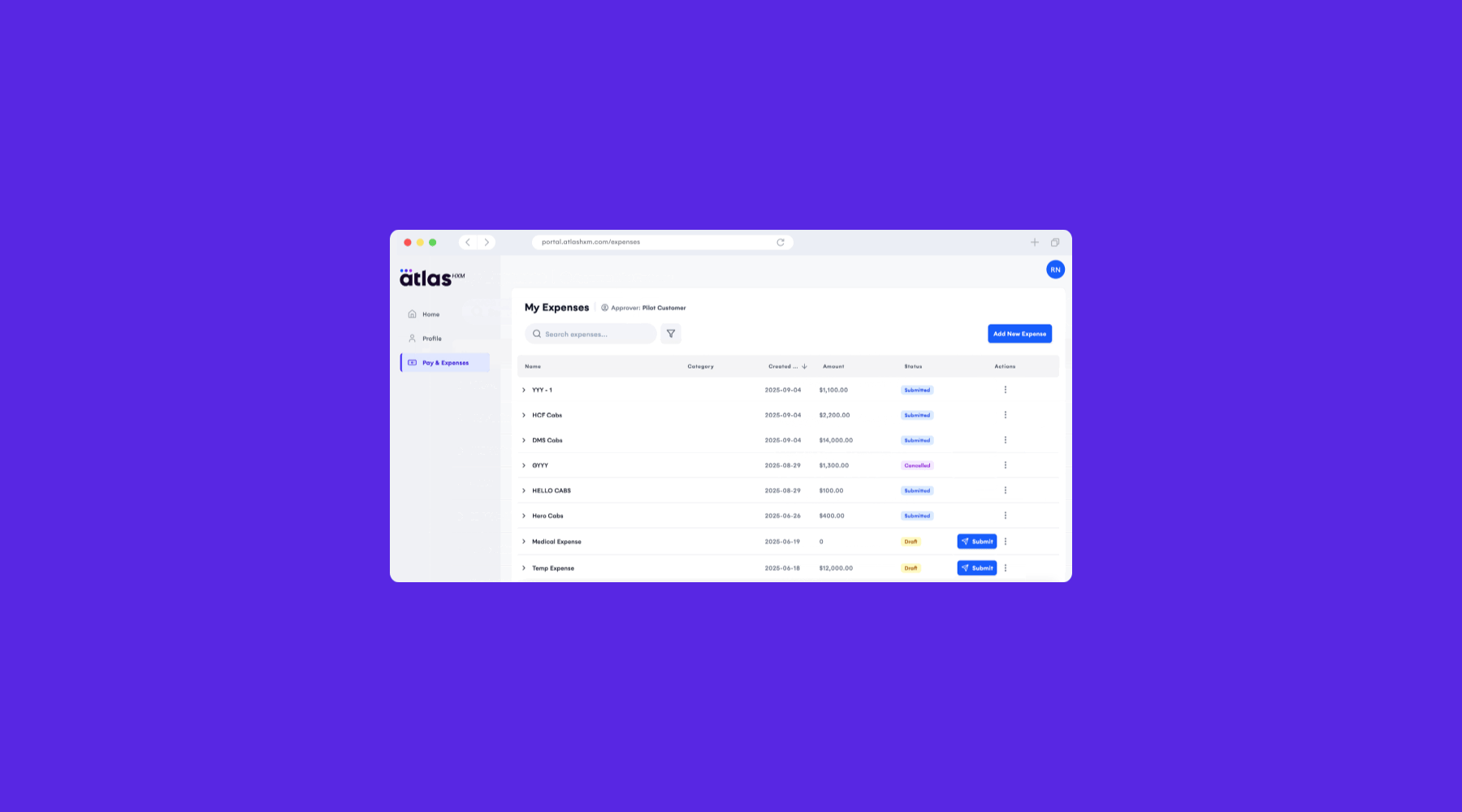 submit expenses product blog post