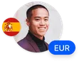 avatar with flag currency eur3 desktop
