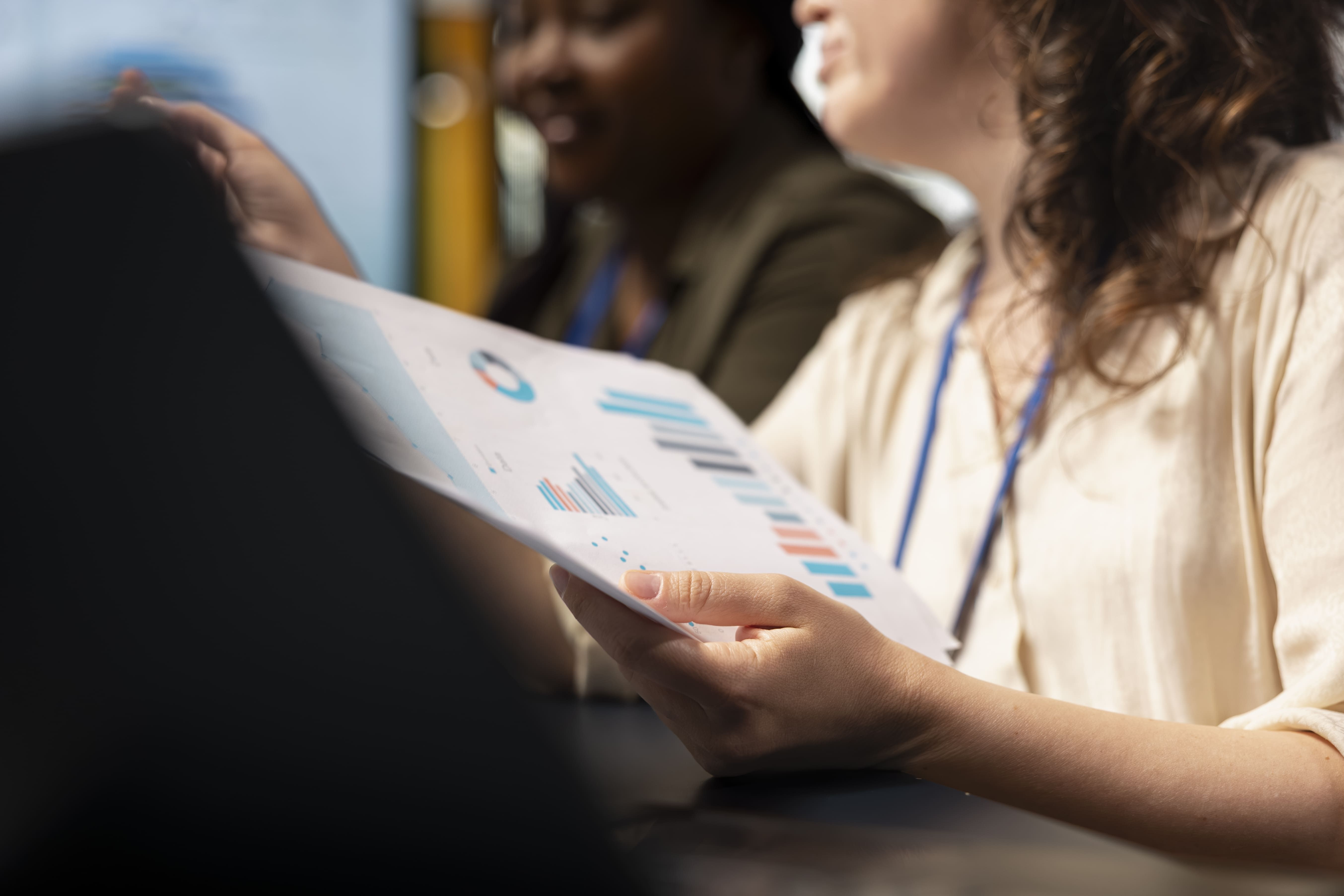 close up chief executive officer establishing new company goals business development