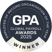 Atlas HXM Winner of Global Payroll Awards 2025 badge