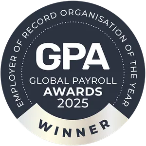 Atlas HXM Winner of Global Payroll Awards 2025 badge