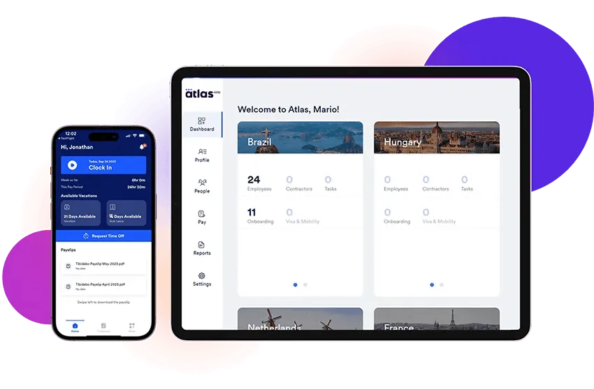 Screen demo of Atlas HXM Platform Self Service Onboarding