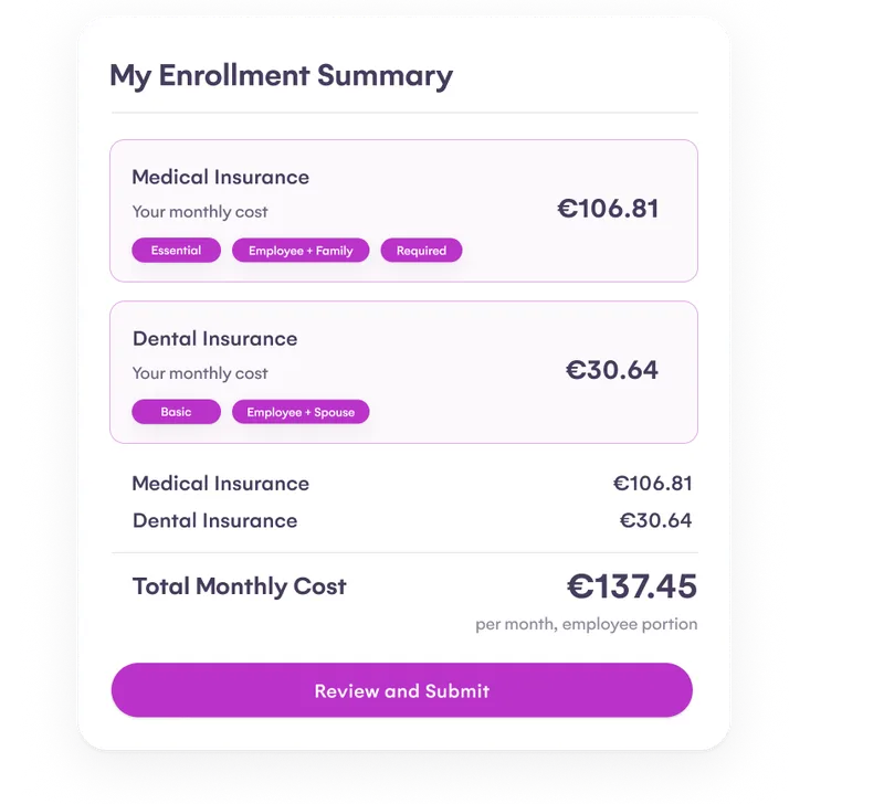 Keep payroll and benefits in sync automatically
