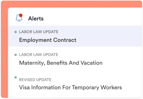 Alert updates. 