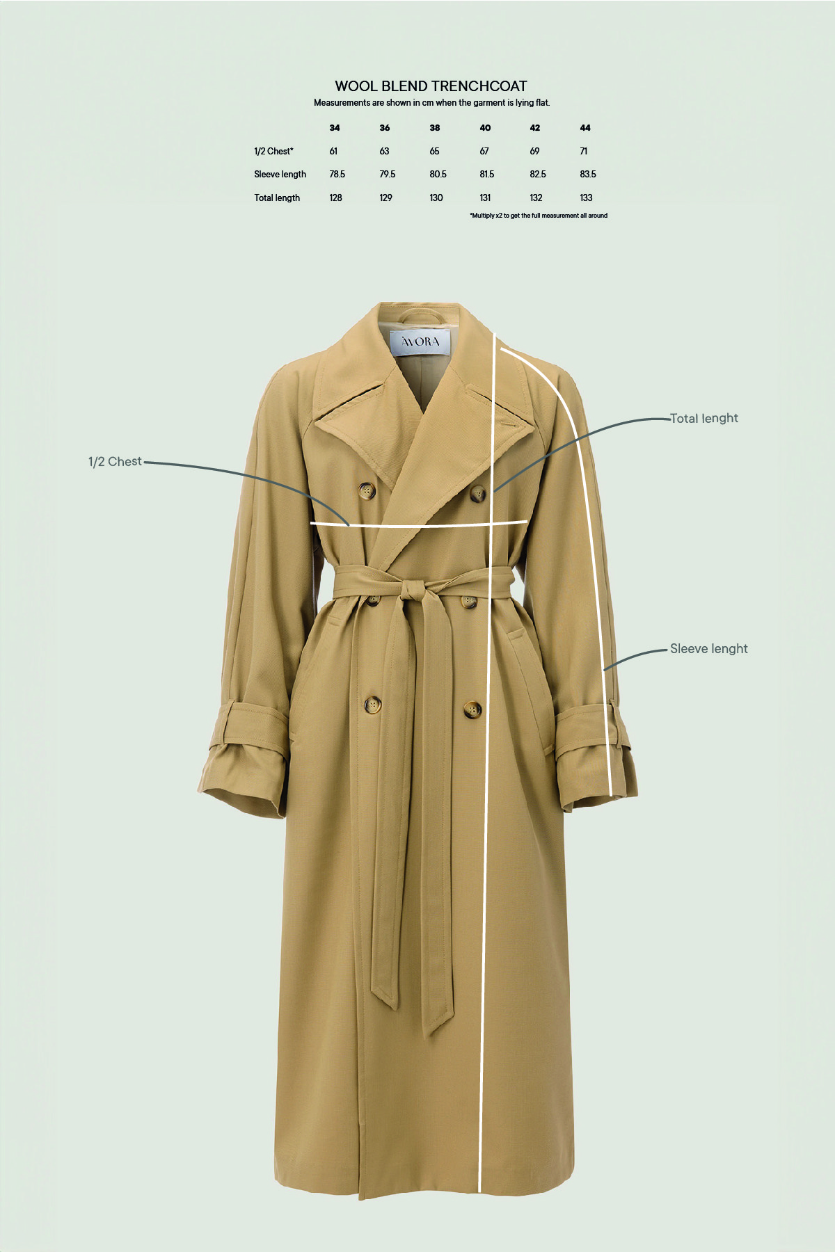 OHOTORO firenze trench coat トレンチコート