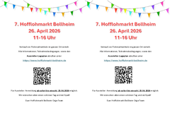 Flyer 7. Hofflohmarkt Bellheim, 2x A5