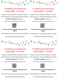 Flyer 7. Hofflohmarkt Bellheim, 4x A6