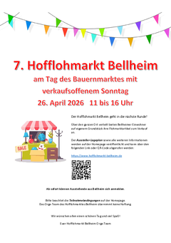 Flyer 7. Hofflohmarkt Bellheim