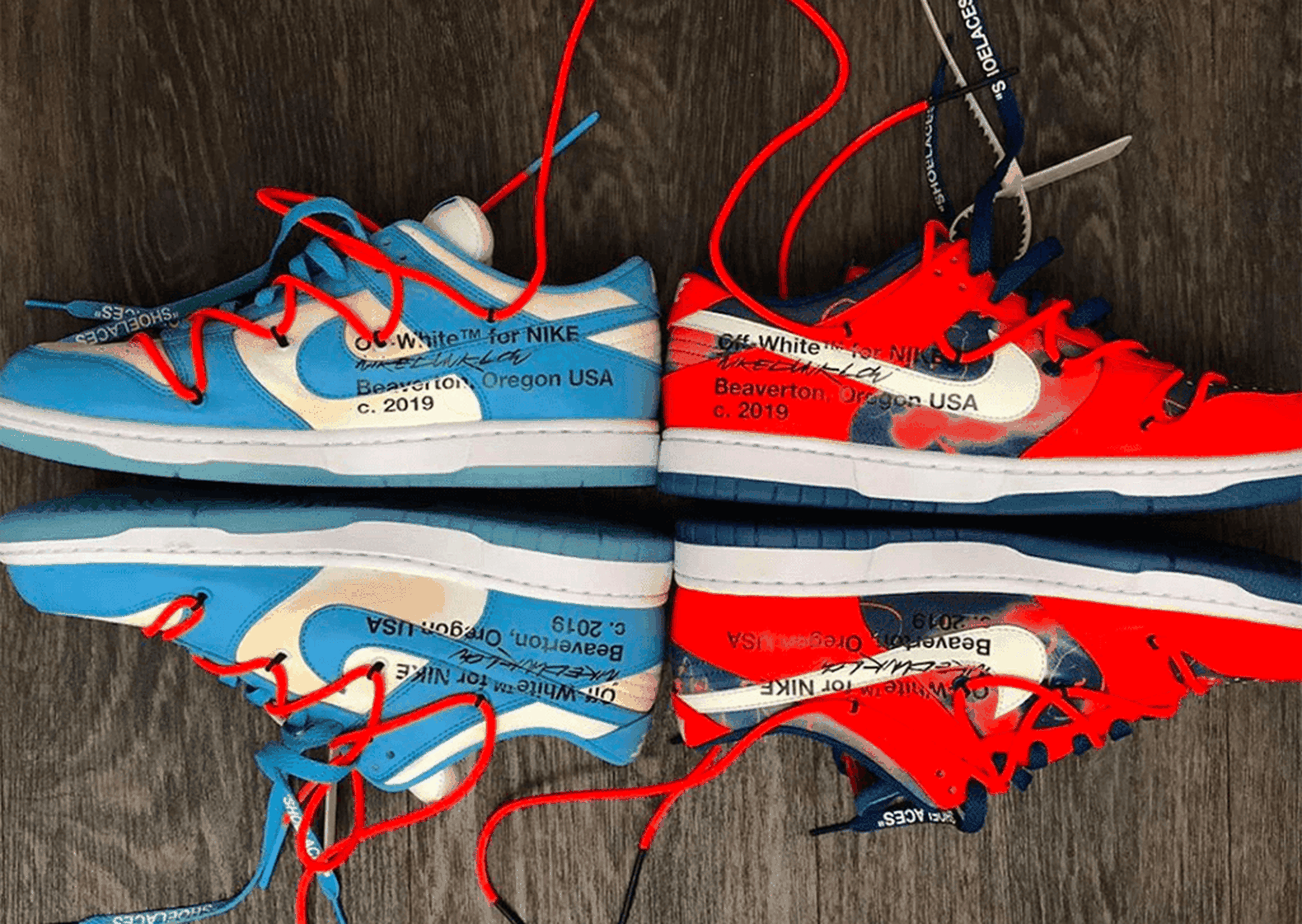 OFF-WHITE × FUTURA x NIKE DUNK - スニーカー