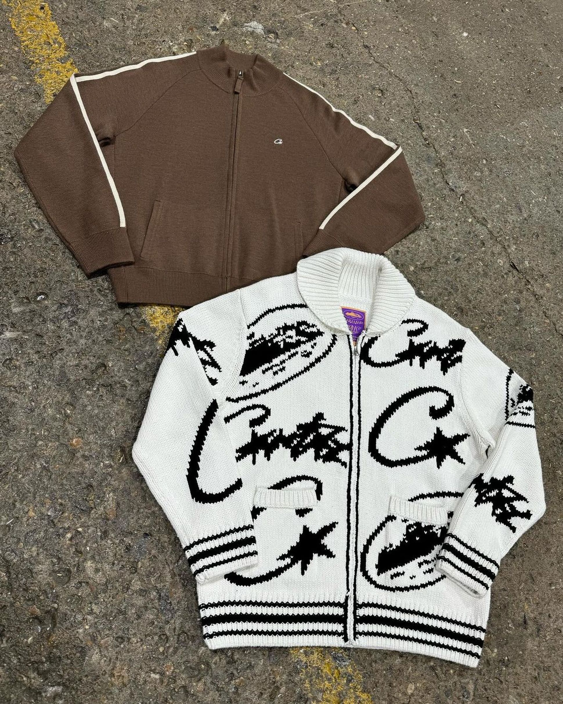 zip en laine corteiz