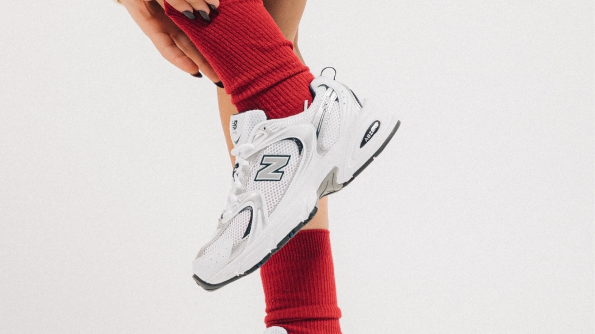 New Balance 530 White Grey Navy