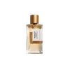 Transparent perfume bottle with gold cap, labeled "Ingenious Ginger" by Goldfield & Banks Australia.