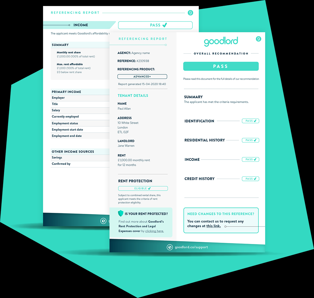 dashboard of GoodLord - a tool for managing rental process
