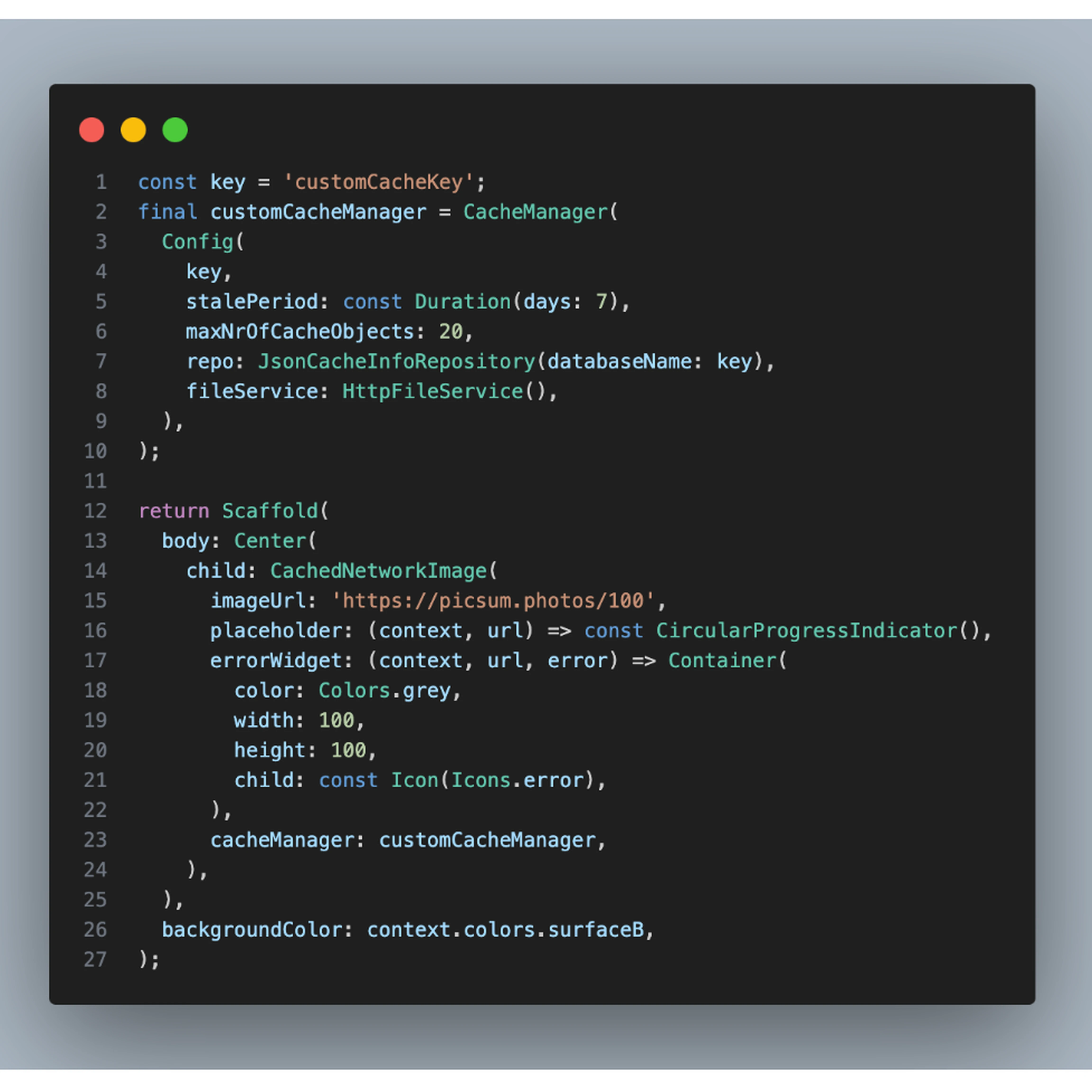 How to cache network image in Flutter?