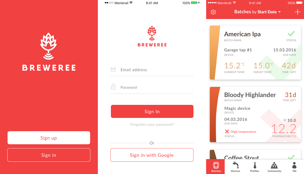 Monterail Breweree IoT app