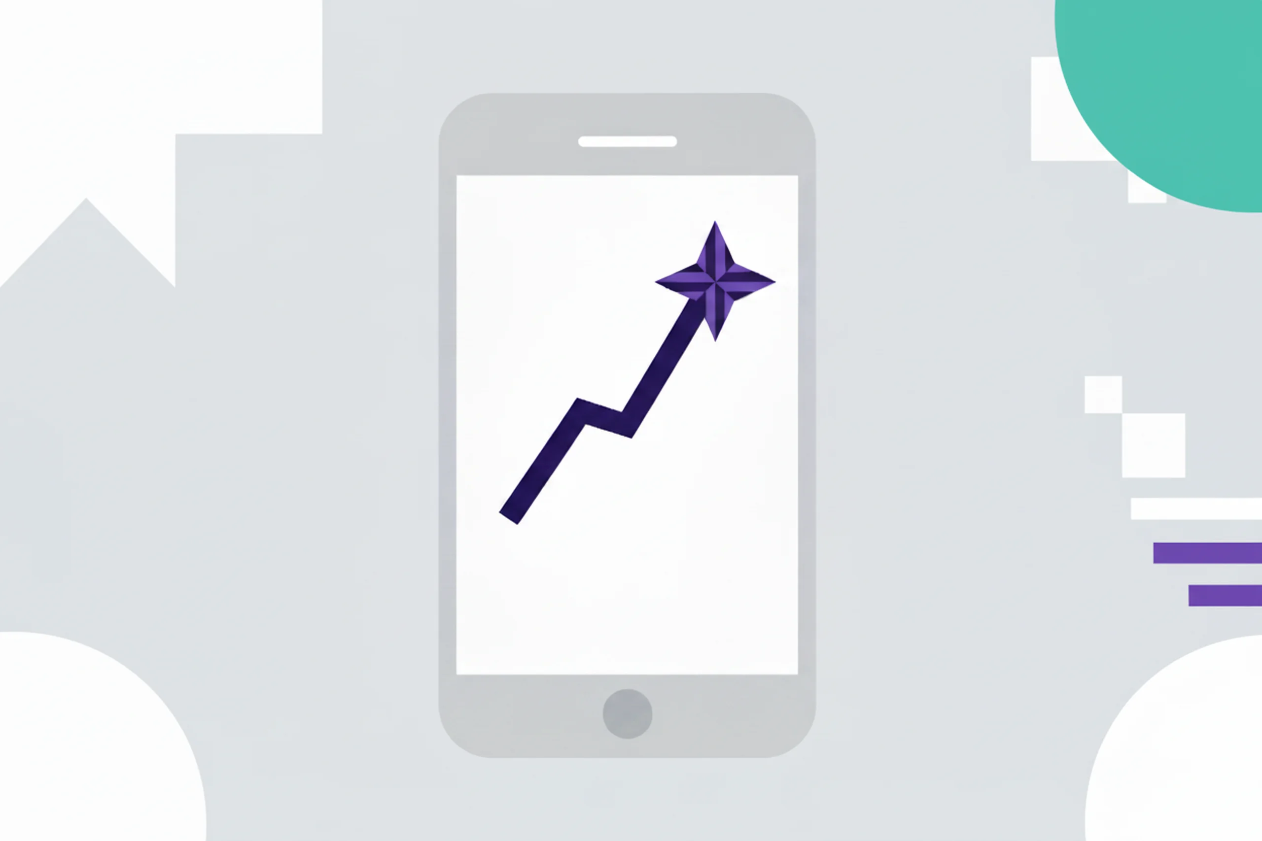 Abstract image representing successful app store optimization.