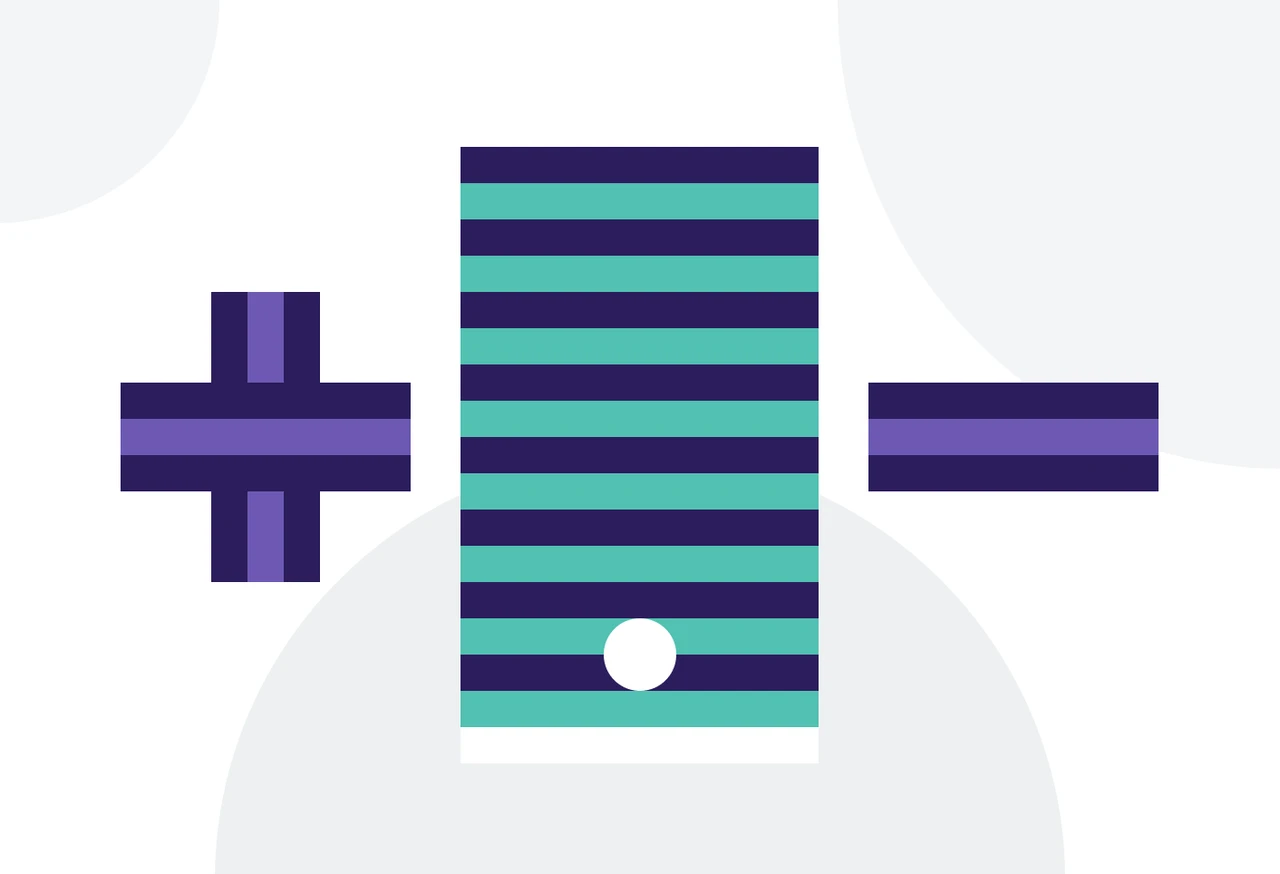 Abstract illustration of mobile app development