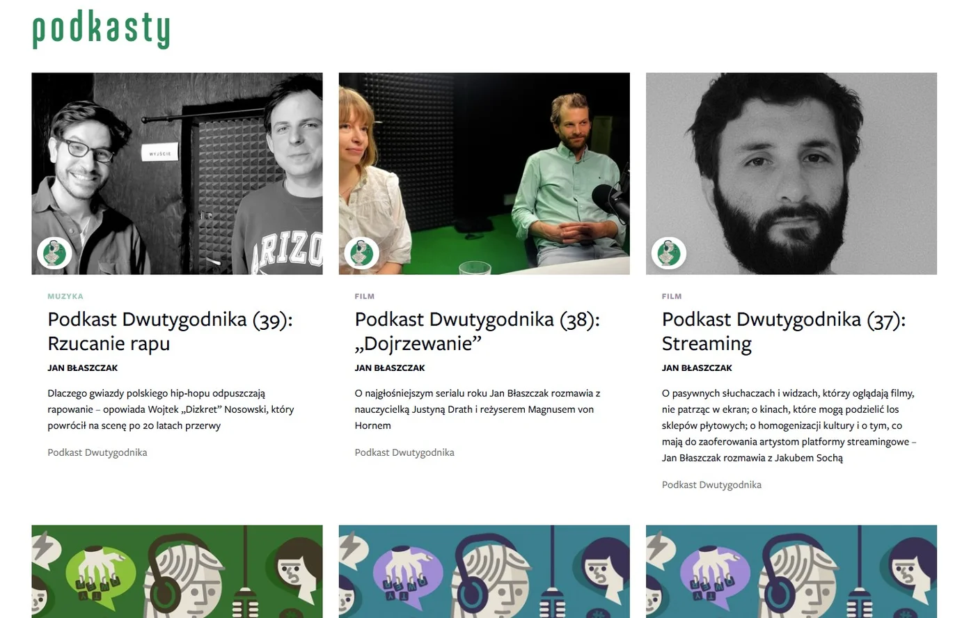 Dwutygodnik website application 2