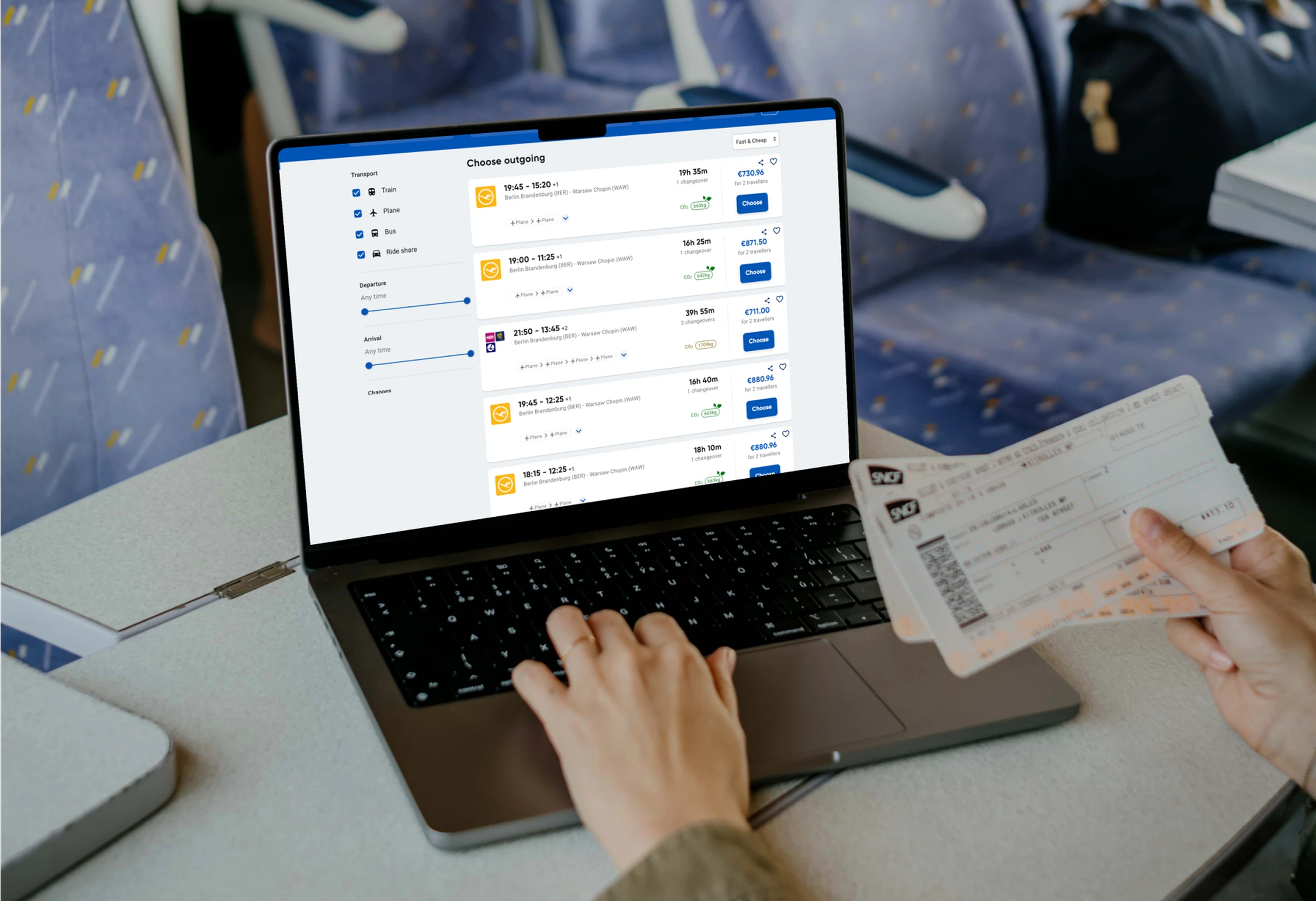 fromAtoB application screenshots