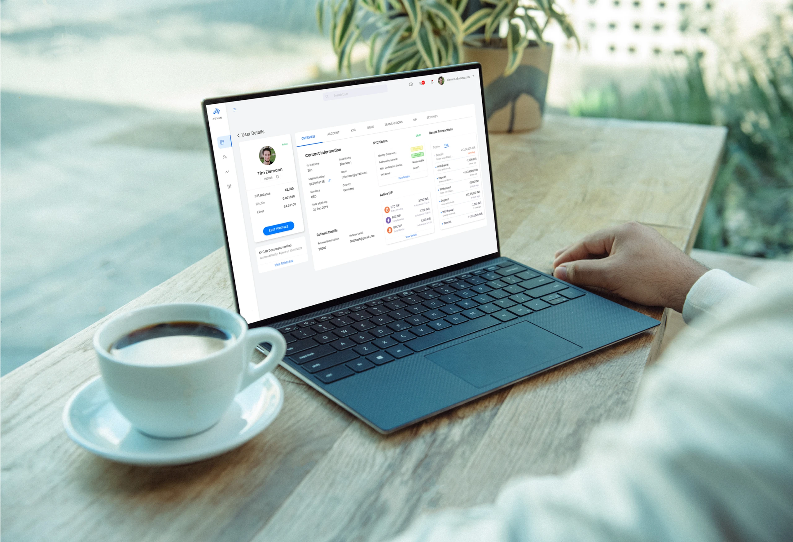 Zebpay web application