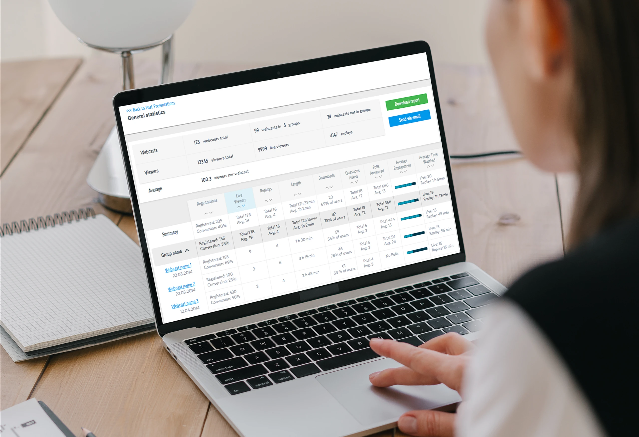 Kastio webcasting app