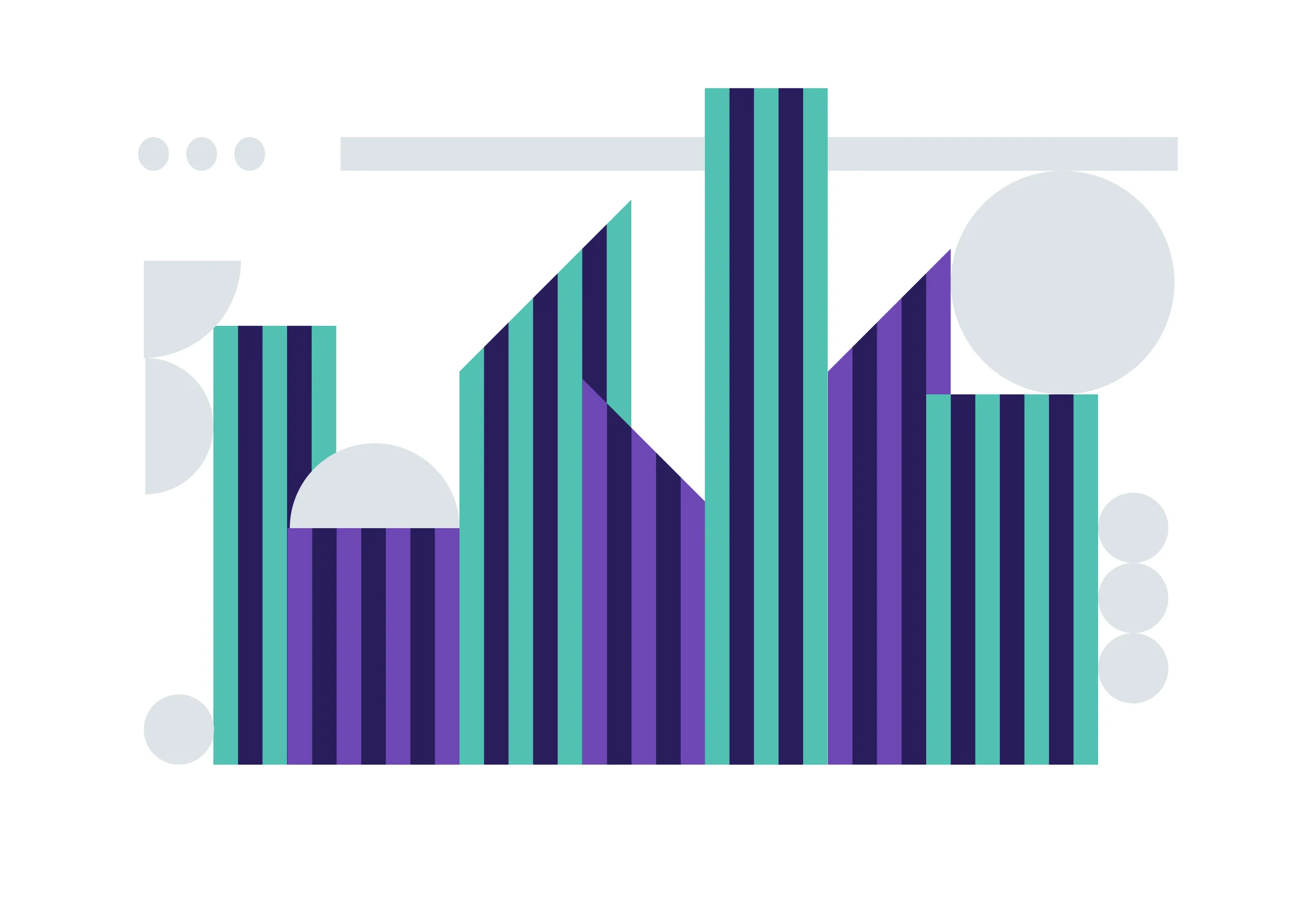 Abstract illustration of top web development companies.