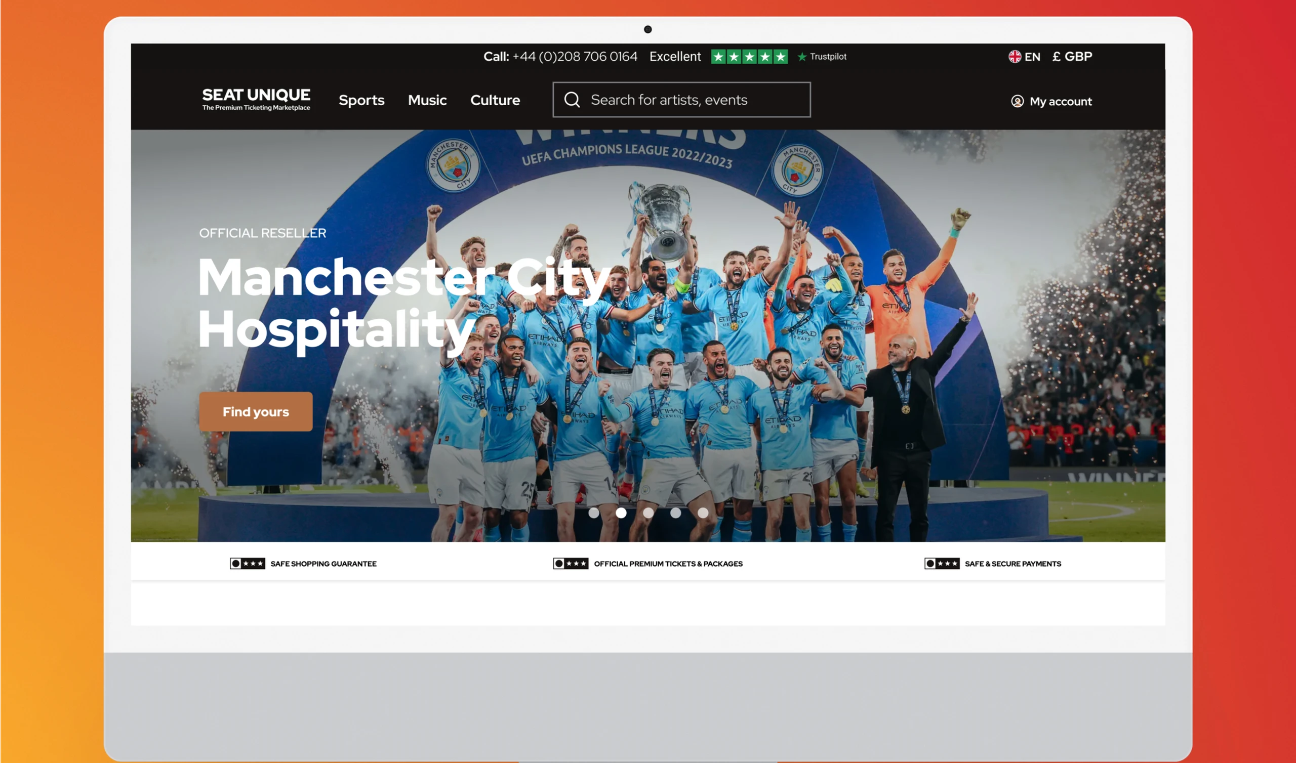 seat unique application screenshot