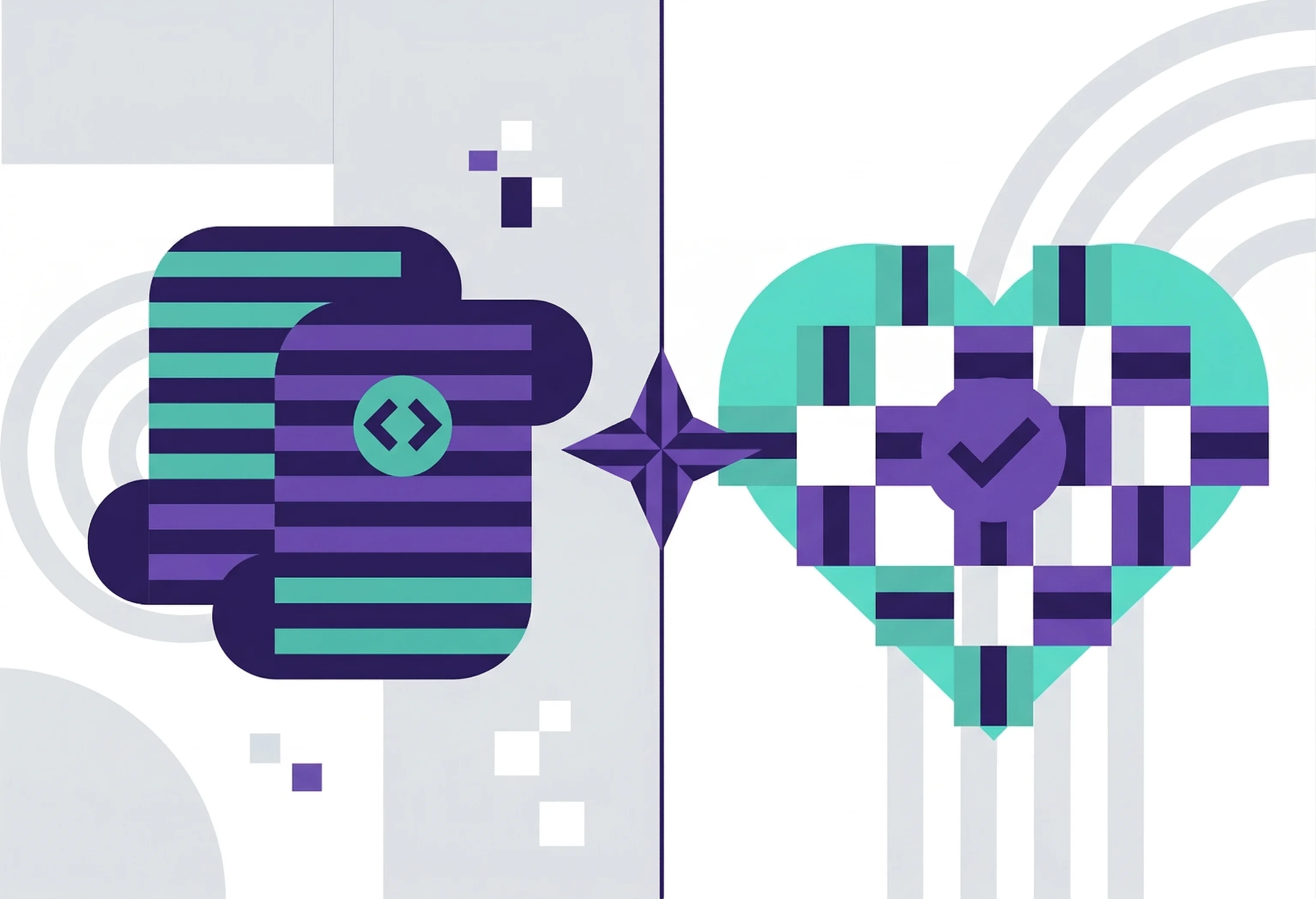 Abstract illustration for article about femtech products.