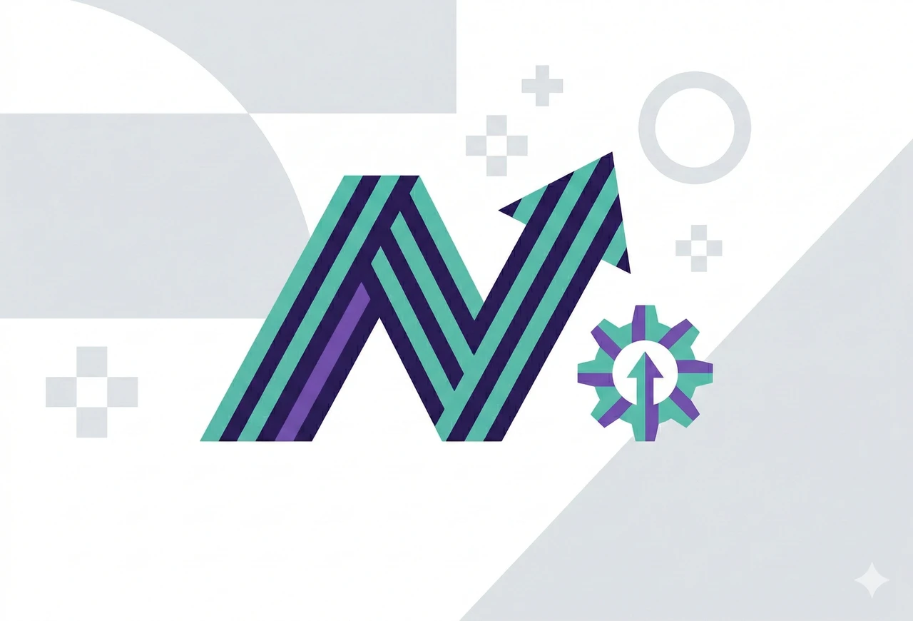 Minimalist image representing business advantages of Nuxt.js web development framework.