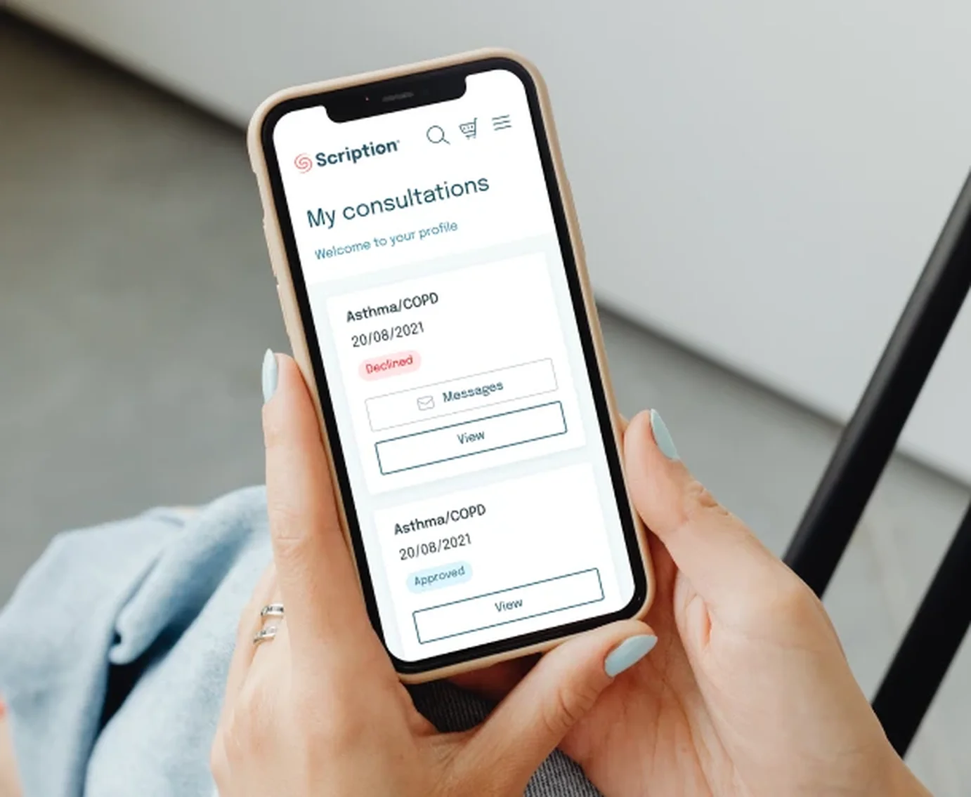 scription application screenshot