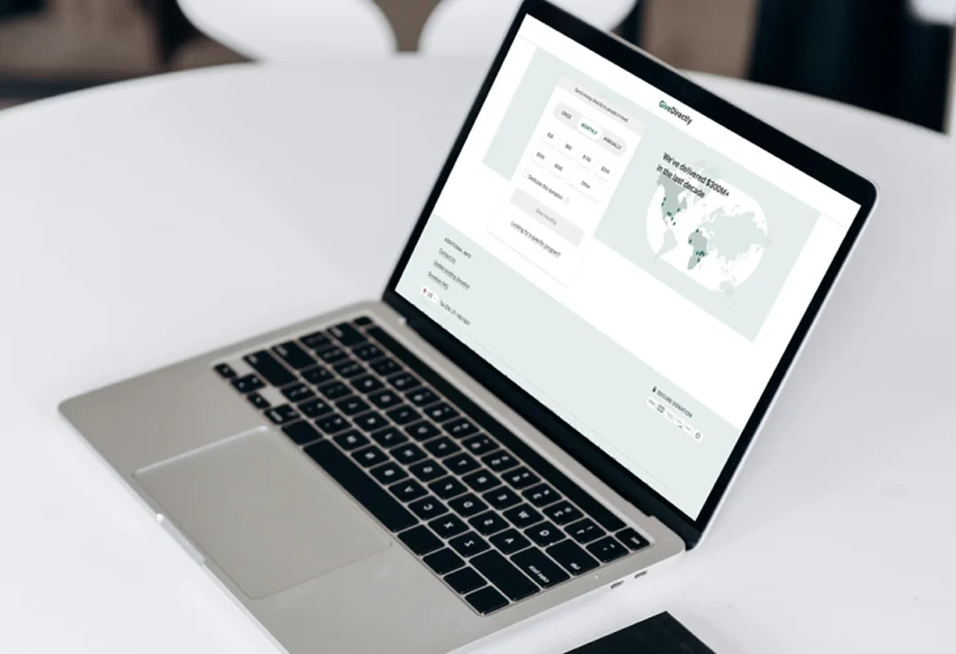 GiveDirectly app screenshot