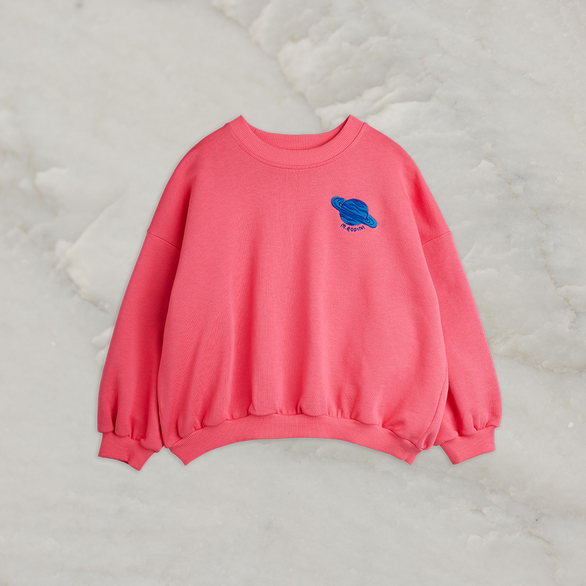Planet sweatshirt in pink from Mini Rodini
