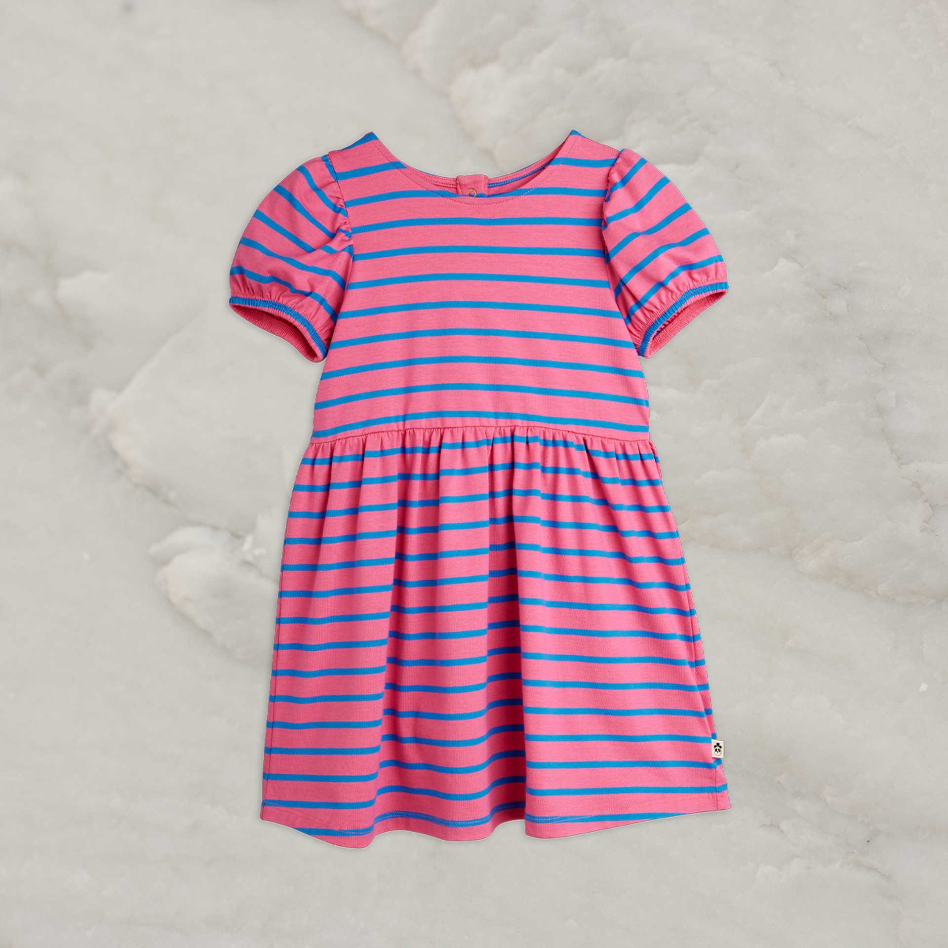 Stripe short sleeve dress from Mini Rodini