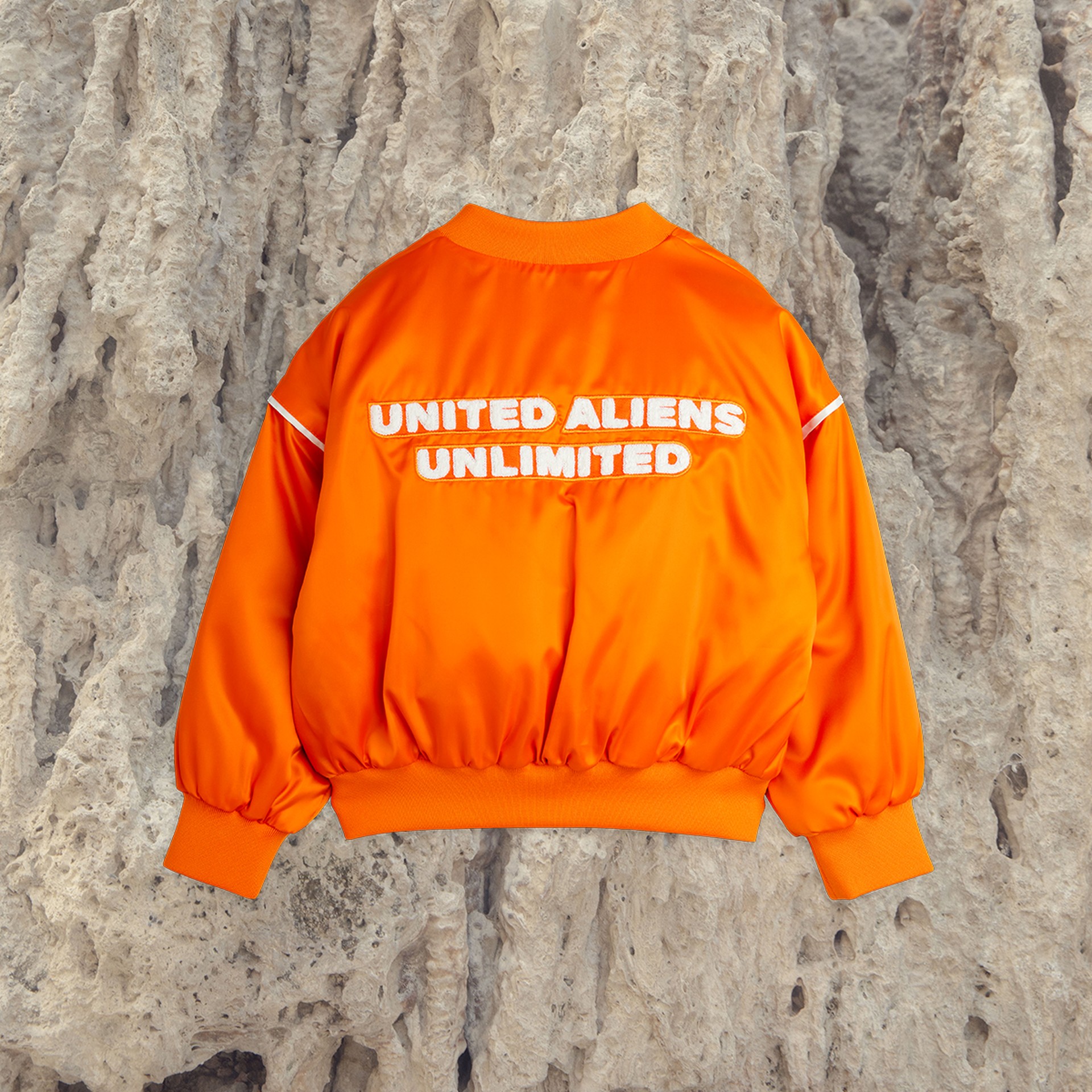 Image of Travel Agency Baseball Jacket from Mini Rodinis Alien Affairs collection