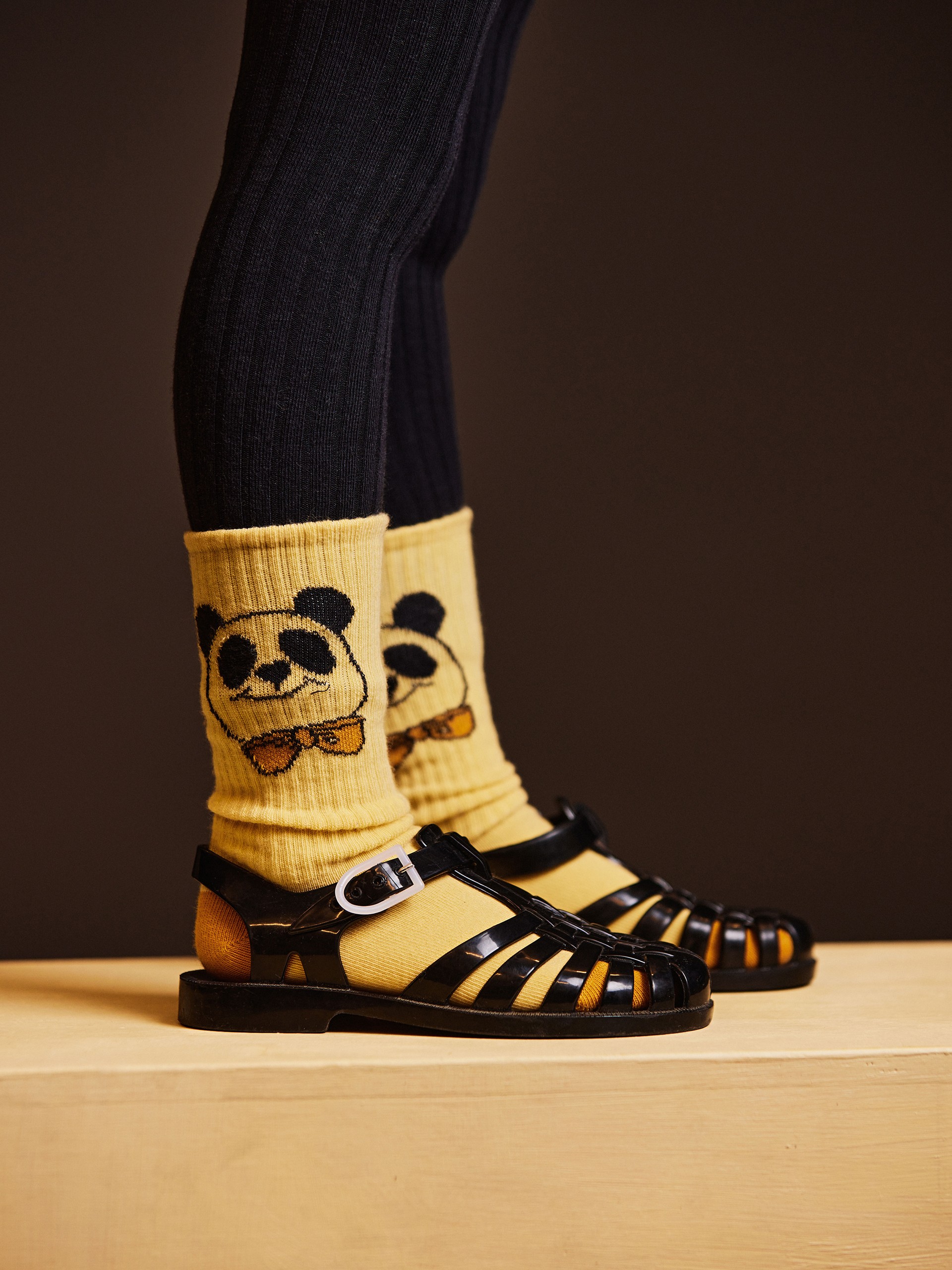 Panda & cat socks from Mini Rodini