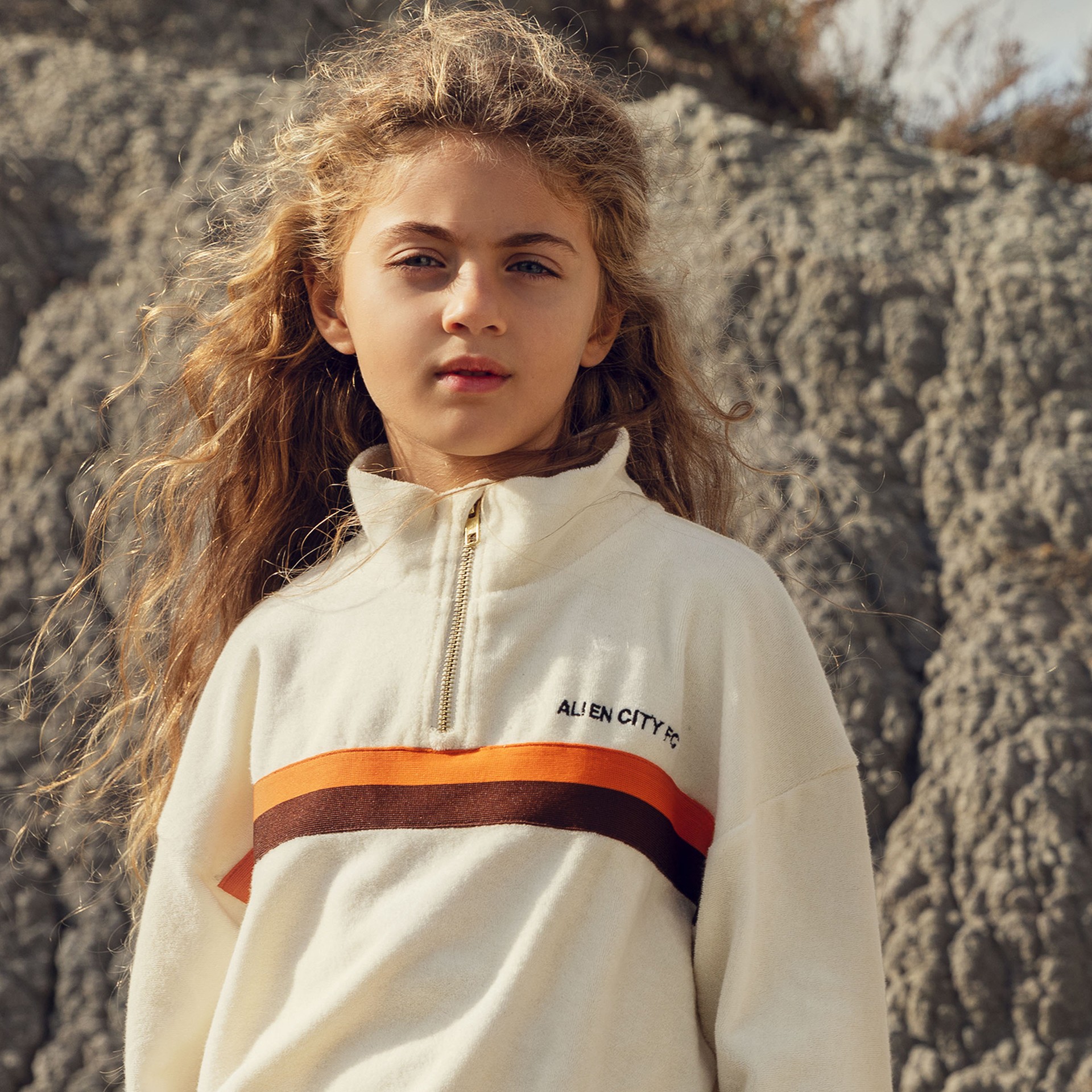 Kids wearing new collection Alien Affairs from Mini Rodini